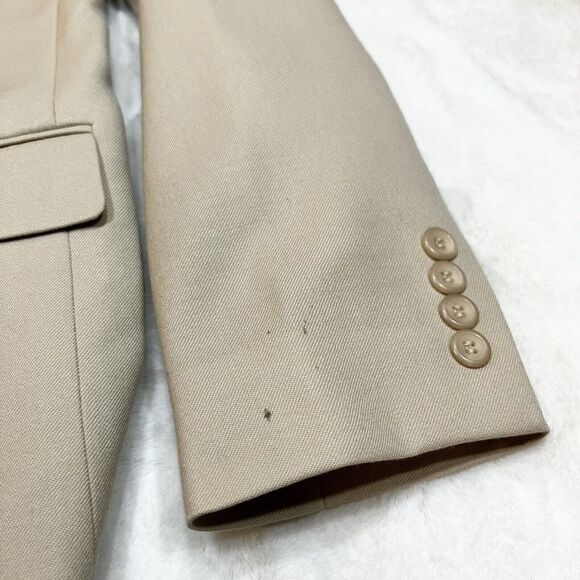 Pendleton 100% Virgin Wool Tan Blazer Women’s 10 - Picture 9 of 11